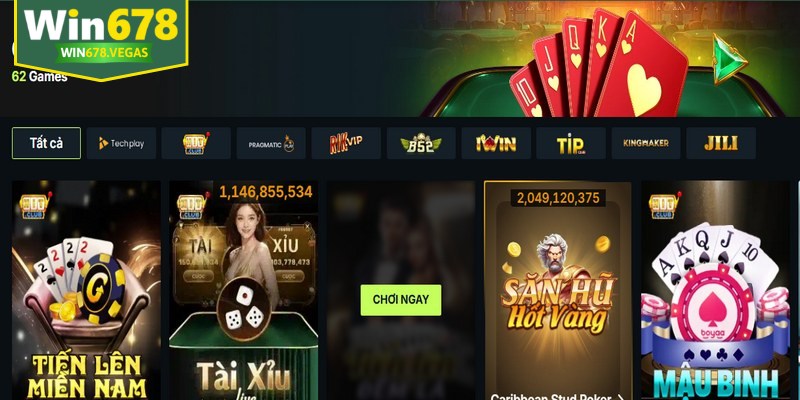 Game bài WIN678 là sảnh game cá cược trực tuyến hàng đầu châu Á