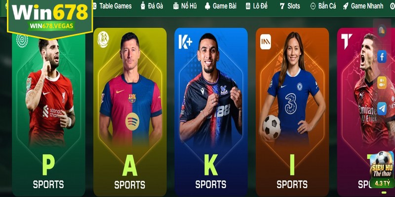 Thể thao WIN678 mang đến trải nghiệm giải trí đỉnh cao, hấp dẫn